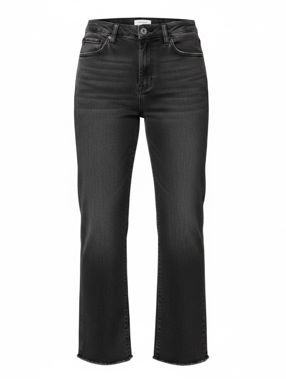 Kensie Black High-Rise Straight Jeans